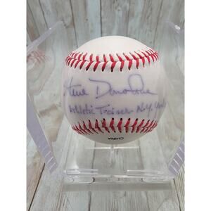 Steve Donahue Vintage Signed Baseball Athletic Trainer Of The NY Yankees
